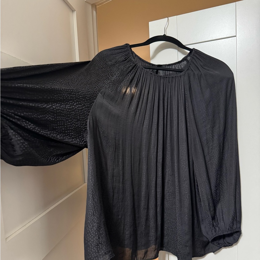 Worthington Black Flowing Blouse